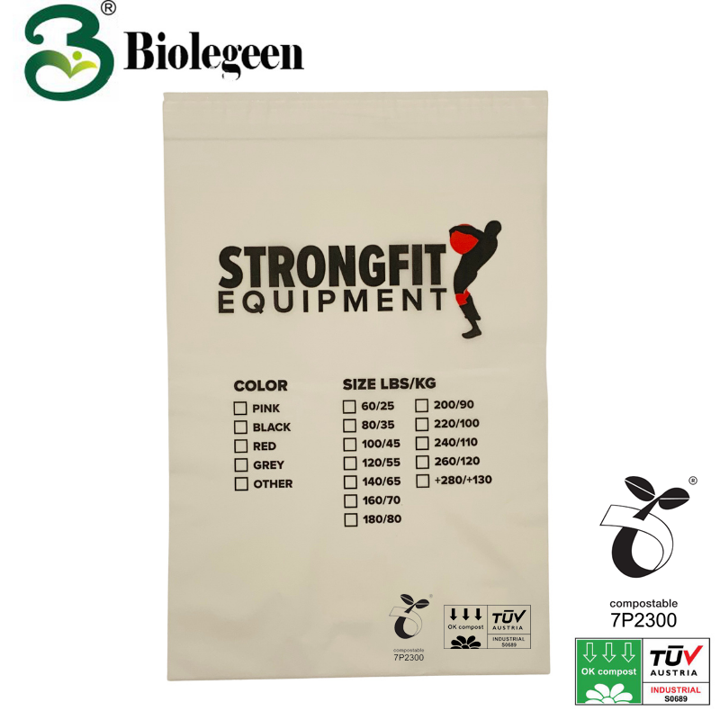W22*L28.5cm Home Compostable Biodegradable Self Adhesive Clothing Bag